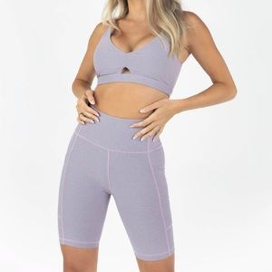 Kittenish Workout Set - Biker shorts/sports bra